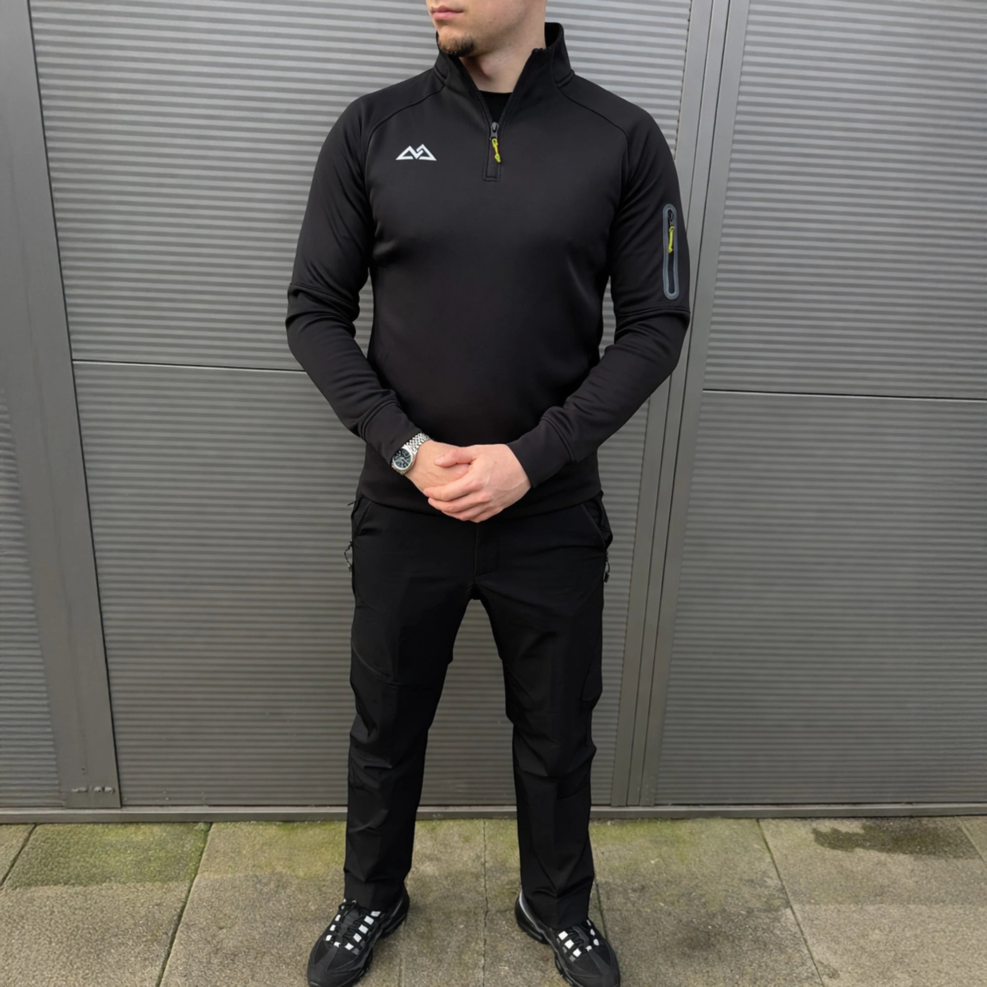 Summit 1/4 Zip - Black/Multi