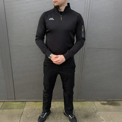 Summit 1/4 Zip - Black/Multi