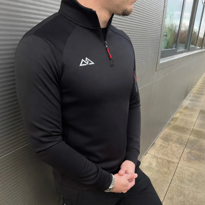 Summit 1/4 Zip - Black/Multi