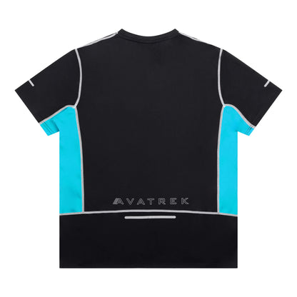 Vortex Tee - Black/Cyan