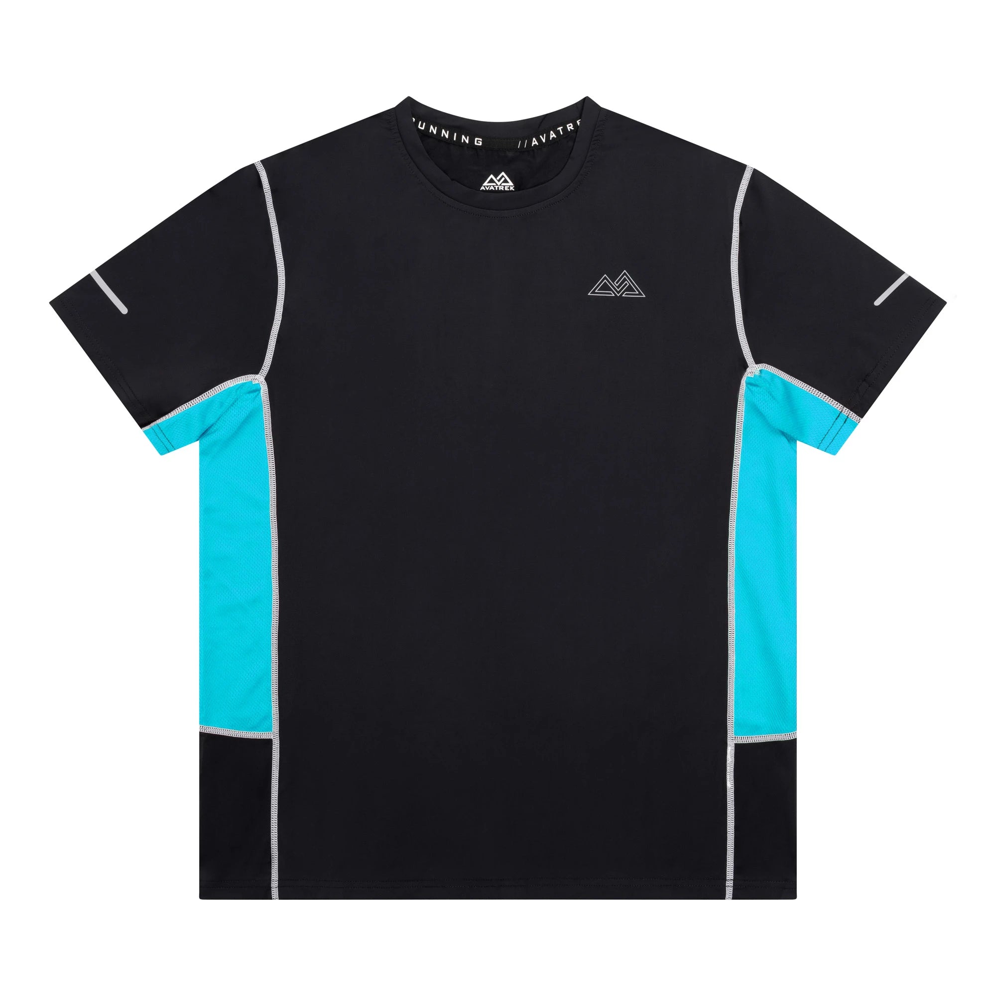 Vortex Tee - Black/Cyan