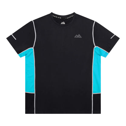 Vortex Tee - Black/Cyan