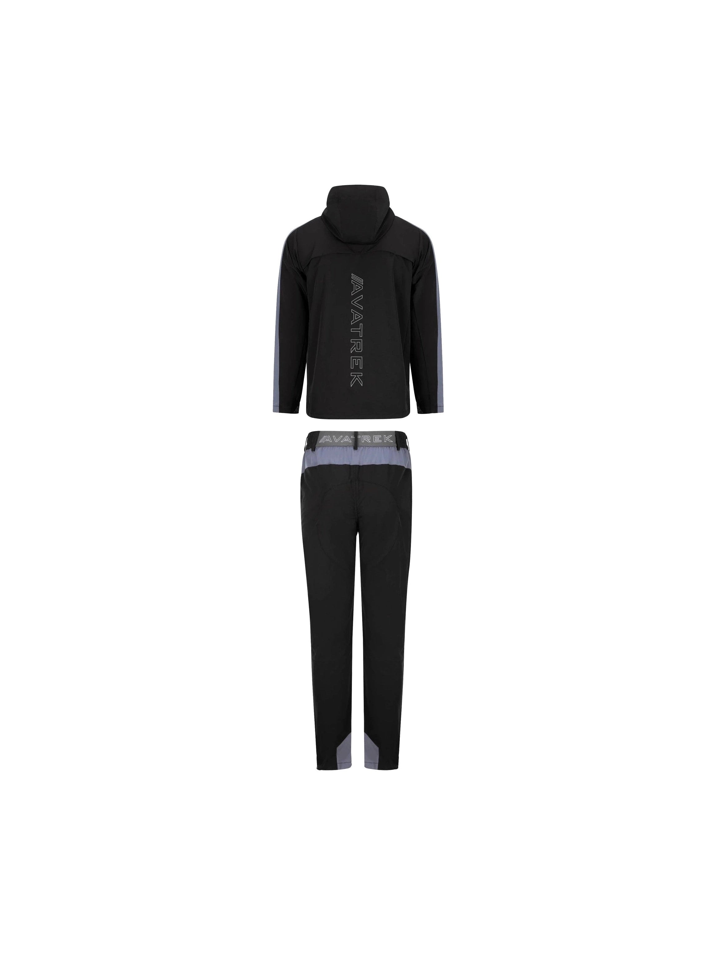 Aero Flex Full Zip Tracksuit - Black/Red