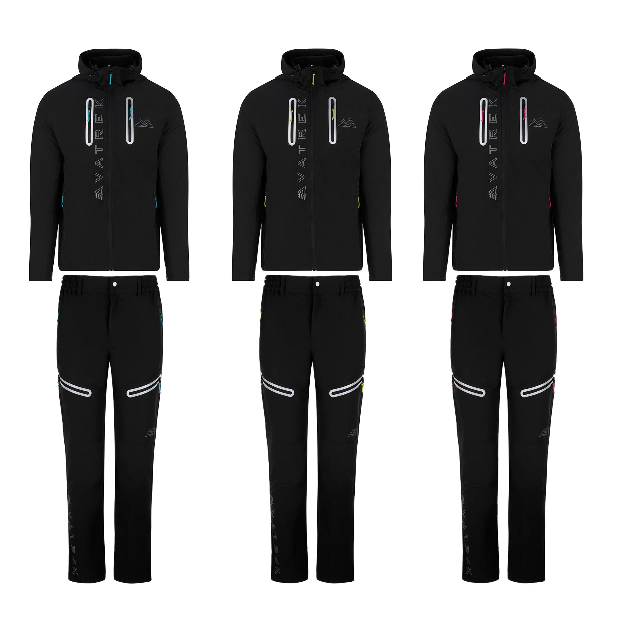 Venturo 4WAY Full Zip Tracksuit - Black/Multi